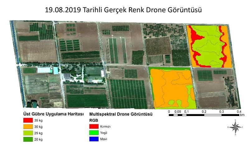 GAP Hassas Tarım Projesinde Değişken Oranlı Üst Gübreleme Faaliyetleri Gerçekleştirildi