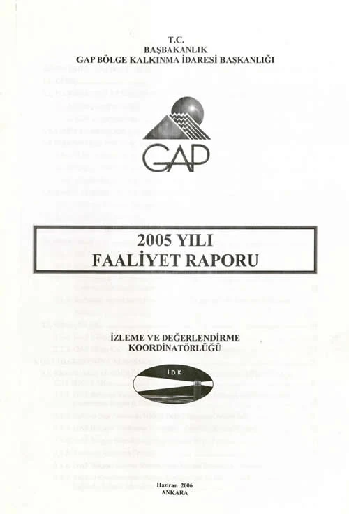 2005 Yılı Faaliyet Raporu