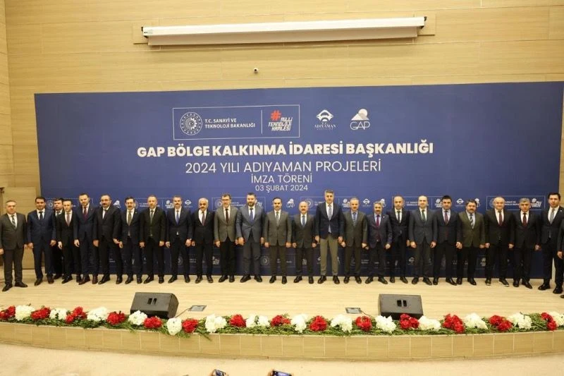 Sanayi ve Teknoloji Bakanı Mehmet Fatih KACIR, Adıyaman’da Desteklenecek Projelerin Protokol İmza Töreni'ne Katıldı