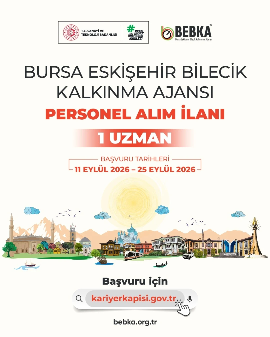 T.C. Bursa Eskişehir Bilecik Kalkınma Ajansı (BEBKA) Personel Alım İlanı