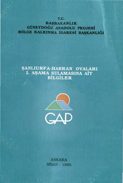Şanlıurfa Harran Ovaları 1. Aşama Sulaması