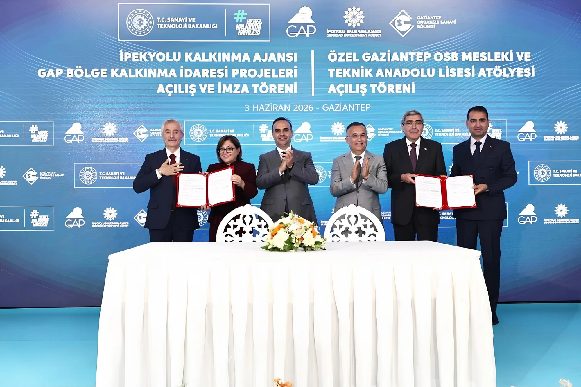 GAP İdaresi Destekli Projelerin Açılış ve Protokol İmza Töreni Gaziantep’te Gerçekleştirildi