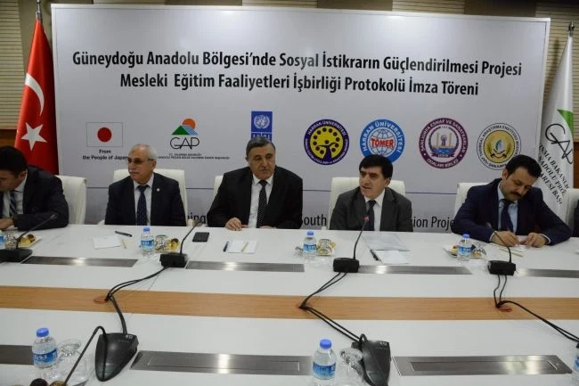 Sosyal İstikrarın Güçlendirilmesi Projesi Mesleki Eğitim Faaliyetleri İşbirliği Protokolü İmzalandı