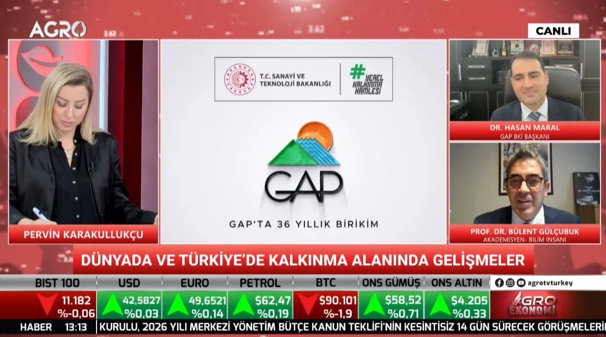 GAP İdaresinin Yaptığı Çalışmalar Agro Tv’de İzleyicilerle Paylaşıldı