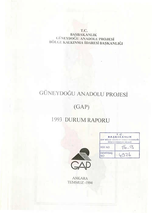 1993 GAP Son Durum