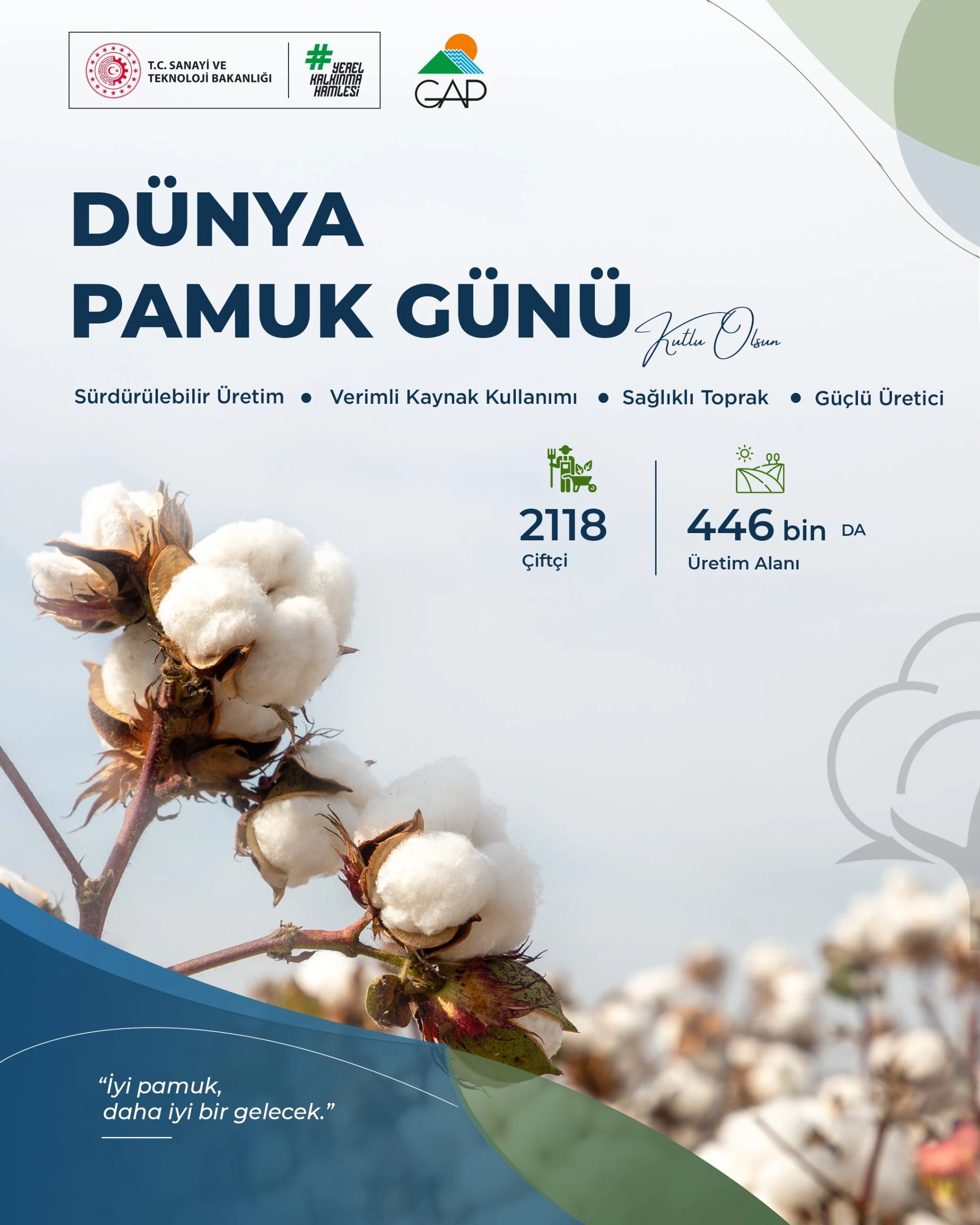 Bugün 7 Ekim Dünya Pamuk Günü