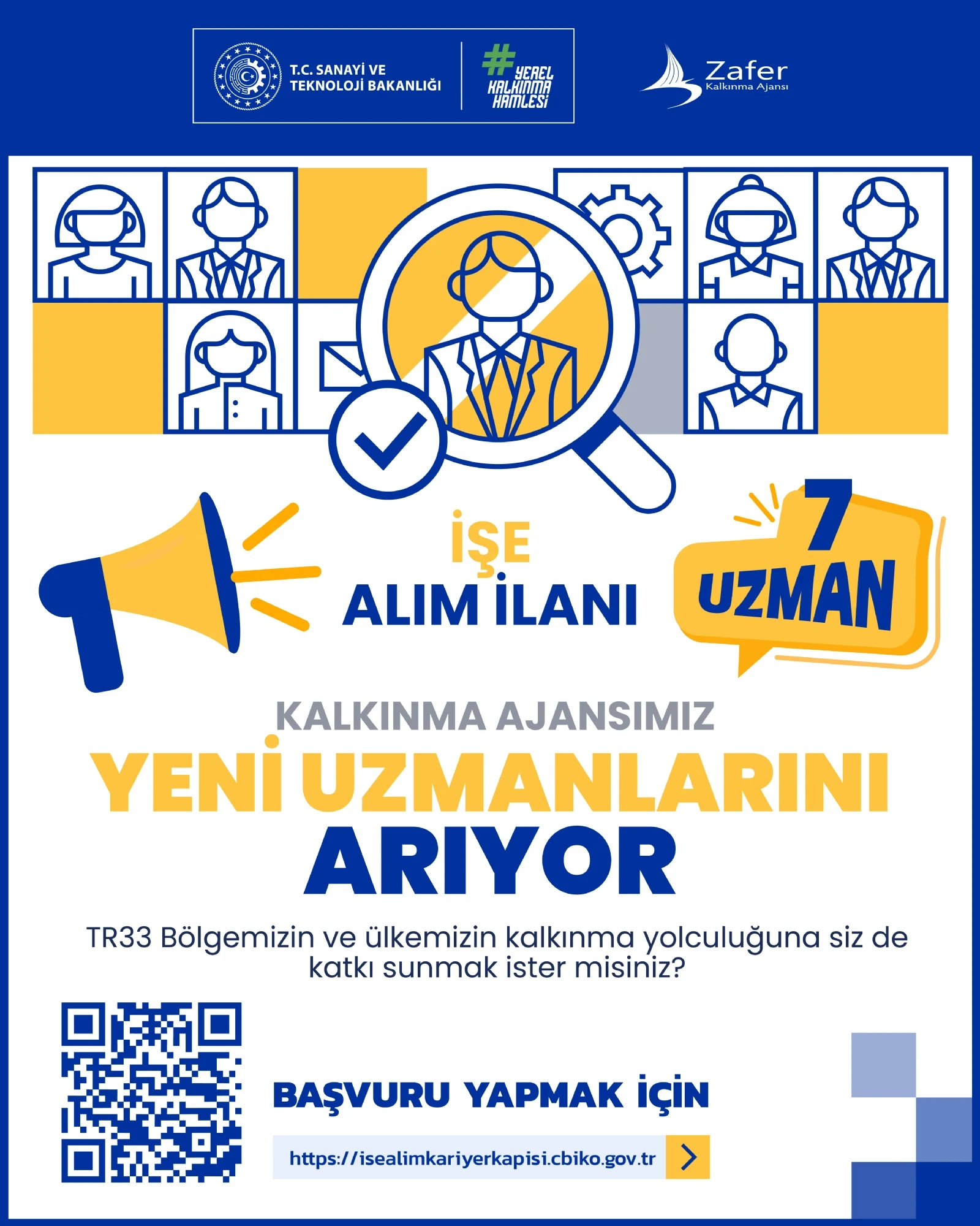 T.C. Zafer Kalkınma Ajansı Personel Alım İlanı