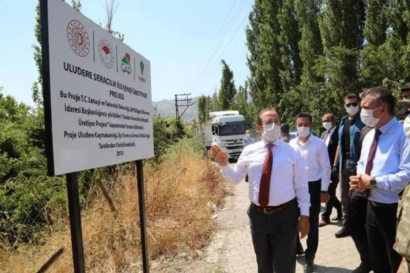 “Uludere Seracılık ile Kendi Üretiyor Projesi” Proje Alanı Yerinde İncelendi